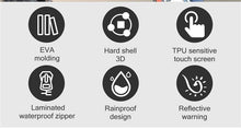 Load image into Gallery viewer, Bicycle Bag Phone Bag Waterproof Front Frame Cycling Bag Sensitive Touch Screen Road Bike Bag Bicycle Phone Bag Bike Phone Holder EVA Waterproof Handlebar Bag With Sensitive Bike Phone Front Frame Bag Bicycle Bag Phone Mount Top Tube Bag Bike 6.0-7.4 Inch

