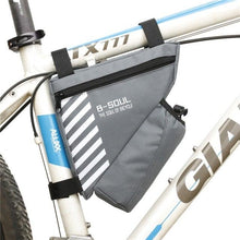 Load image into Gallery viewer, Bicycle Bag Waterproof Bike Triangle Bag Storage Mobile Phone Cycling Bag Bike Tube Pouch Holder Accessories Bike Frame Storage Bag Water Resistant Cycling Handlebar Top Tube Bag Under Seat Pouch Strap-On Adjustable Install Position
