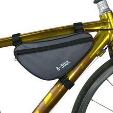 Load image into Gallery viewer, Bicycle Bag Waterproof Bike Triangle Bag Storage Mobile Phone Cycling Bag Bike Tube Pouch Holder Accessories Bike Frame Storage Bag Water Resistant Cycling Handlebar Top Tube Bag Under Seat Pouch Strap-On Adjustable Install Position
