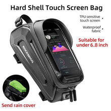 Load image into Gallery viewer, Bicycle Bag Waterproof Touch Screen Cycling Bag Top Front Tube Frame Road Bike Bag 6.5 Phone Case Bike Accessories Bike Phone Top Tube Bag Bicycle Front Frame Storage Bag Cell Phone Mount Holder Bag Case With Touch Screen Waterproof
