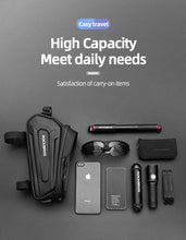 Load image into Gallery viewer, Bicycle Bag Waterproof Touch Screen Cycling Bag Top Front Tube Frame Road Bike Bag 6.5 Phone Case Bike Accessories Bike Phone Top Tube Bag Bicycle Front Frame Storage Bag Cell Phone Mount Holder Bag Case With Touch Screen Waterproof
