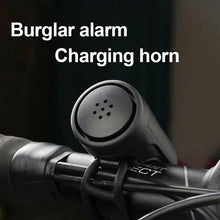 Load image into Gallery viewer, Bicycle Charging Horn Super Loud Bells Mountain Bike Electric Bells USB Charge Bells Bicycle Riding Equipment Accessories Electric Bike Horn USB Rechargeable Bicycle Bell Invisible Cycling Alarm Loud Horn Alert Ring For Mountain
