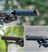 Load image into Gallery viewer, Bicycle Grips Rubber Handle Anti-Skid Cycling Handlebar Cuffs Lock Aluminum Alloy Bike Lock-On Mountain Bike Grips Bicycle Handlebar Locking Grips Non-Slip Handle Grips
