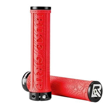 Load image into Gallery viewer, Bicycle Grips Rubber Handle Anti-Skid Cycling Handlebar Cuffs Lock Aluminum Alloy Bike Lock-On Mountain Bike Grips Bicycle Handlebar Locking Grips Non-Slip Handle Grips
