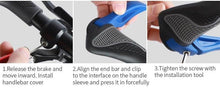 Load image into Gallery viewer, Bicycle Grips Rubber Handle Anti-Skid Cycling Handlebar Cuffs Lock Aluminum Alloy Bike Lock-On Mountain Bike Grips Bicycle Handlebar Locking Grips Non-Slip Handle Grips
