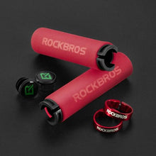 Load image into Gallery viewer, Bicycle Grips Rubber Handle Anti-Skid Cycling Handlebar Cuffs Lock Aluminum Alloy Bike Lock-On Mountain Bike Grips Bicycle Handlebar Locking Grips Non-Slip Handle Grips
