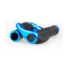 Load image into Gallery viewer, Bicycle Handlebar Rubber Grip End Cap Aluminium Alloy Lock Mountain Bike Handle Bar Grip Anti-Slip Bicycle Skid-Proof Grips Handlebar Cover Widen Holding Surface Unti-Skid Bike Grips Shockproof Handlebar Cover Ergonomic Design
