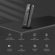 Load image into Gallery viewer, Bicycle Light Front USB Charging Bike Headlight Night Glare Flashlight Road Cycling Bicycle Front Headlight And Back Taillight LED Bike Headlight 5 Modes For Men Women Road Mountain Night Riding 4800mAh
