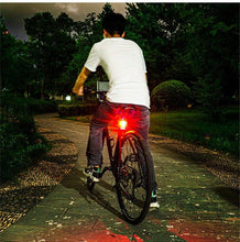 Load image into Gallery viewer, Bicycle Light Taillight Aluminum Alloy Helmet Night Riding Warning Mountain Bike LED Headlight Rear Light Bicycle Ultra Bright LED Warning Bicycle Flashlight USB Rechargeable Auto On/Off Sensor
