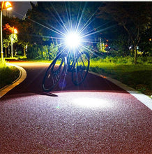 Load image into Gallery viewer, Bicycle Light Taillight Aluminum Alloy Helmet Night Riding Warning Mountain Bike LED Headlight Rear Light Bicycle Ultra Bright LED Warning Bicycle Flashlight USB Rechargeable Auto On/Off Sensor
