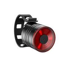Load image into Gallery viewer, Bicycle Light Taillight Aluminum Alloy Helmet Night Riding Warning Mountain Bike LED Headlight Rear Light Bicycle Ultra Bright LED Warning Bicycle Flashlight USB Rechargeable Auto On/Off Sensor
