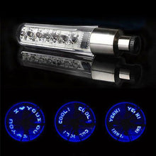 Load image into Gallery viewer, Bicycle Light Wheels Double-Sensing Sided Mountain Bike LED Lamp Riding Wheel Lights Neon Flashing Lamp Glow In The Dark Safety Warning Bike Lights For Night Riding
