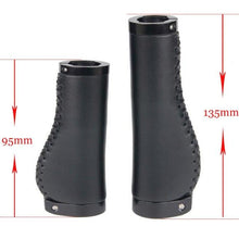 Load image into Gallery viewer, Bicycle Locking Grip Wear-Resistant Leather Non-Slip Grip Cover Mountain Bike Handlebar Lock-on Bike Handlebar Grips Locking Non-Slip-PU Bicycle Handle Grip Widen Holding Surface For Cycling Mountain And Bicycles Accessories
