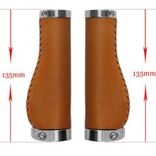 Load image into Gallery viewer, Bicycle Locking Grip Wear-Resistant Leather Non-Slip Grip Cover Mountain Bike Handlebar Lock-on Bike Handlebar Grips Locking Non-Slip-PU Bicycle Handle Grip Widen Holding Surface For Cycling Mountain And Bicycles Accessories
