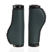 Load image into Gallery viewer, Bicycle Locking Grip Wear-Resistant Leather Non-Slip Grip Cover Mountain Bike Handlebar Lock-on Bike Handlebar Grips Locking Non-Slip-PU Bicycle Handle Grip Widen Holding Surface For Cycling Mountain And Bicycles Accessories
