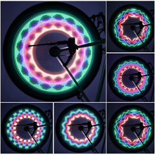 Load image into Gallery viewer, Bicycle Motorcycle Tire Wheel Lights LED Flash Spoke Light Lamp Outdoor Cycling Lights For 24 Inches Wheel LED Outdoor Bicycle Tire Safety Light Bike Spoke Decorations Glow Light In Dark Bike Accessories
