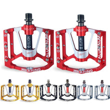 Load image into Gallery viewer, Bicycle pedal Flat Bike Pedals Road 3 Seal Bearings Mountain Bike aluminum Wide Platform Mountain Bike Pedals Flat Bicycle Pedals Lightweight Road Bike Pedals Fiber Sealed Bearing Flat Pedals
