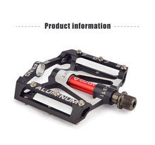 Load image into Gallery viewer, Bicycle pedal Flat Bike Pedals Road 3 Seal Bearings Mountain Bike aluminum Wide Platform Mountain Bike Pedals Flat Bicycle Pedals Lightweight Road Bike Pedals Fiber Sealed Bearing Flat Pedals
