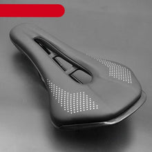 Load image into Gallery viewer, Bicycle Saddle Seat Road Steel Rails Mountain Bike Cushion Skid-Proof Soft PU Leather Road Mountain Bike Seat Bicycle Saddle Comfortable Memory Foam Cushion For Road Riding
