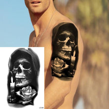 Load image into Gallery viewer, Big Black Tiger Tattoos Waterproof Leopard Tatoos Large Monster Body Arm Legs Tattoo Cool Tiger Face Temporary Tattoos For Women Men
