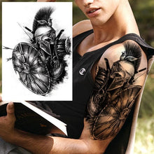 Load image into Gallery viewer, Big Black Tiger Tattoos Waterproof Leopard Tatoos Large Monster Body Arm Legs Tattoo Cool Tiger Face Temporary Tattoos For Women Men
