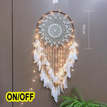 Load image into Gallery viewer, Big Dream Catcher Hanging/Light Decoration Dream Catcher Moon Dream Catcher Room Home Decor Dream Catcher Gifts For Mom Friends Women Girls Wall Decor Bedroom Decoration
