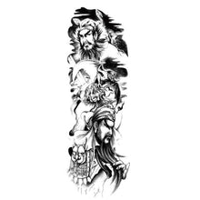 Load image into Gallery viewer, Big Realistic Tiger Tattoo Waterproof Temporary Dragon Flower Sticker Full Arm Large Size Sleeve Big Luxury Design For Mens
