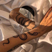 Load image into Gallery viewer, Big Size Black Snake Temporary Tattoo Stickers Body Waist Waterproof Realistic Dark Tattoo For Womens
