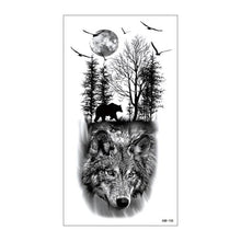 Load image into Gallery viewer, Big Tiger Lion Waterproof Temporary Sticker Tattoo Arm Legs Fake Tattoo Stickers For Adults Realistic Luxury Design For Mens Womens
