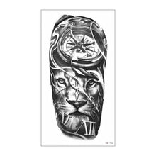 Load image into Gallery viewer, Big Tiger Lion Waterproof Temporary Sticker Tattoo Arm Legs Fake Tattoo Stickers For Adults Realistic Luxury Design For Mens Womens
