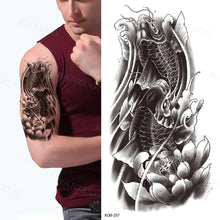 Load image into Gallery viewer, Big Tiger Lion Waterproof Temporary Sticker Tattoo Arm Legs Fake Tattoo Stickers For Adults Realistic Luxury Design For Mens Womens
