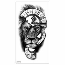 Load image into Gallery viewer, Big Tiger Lion Waterproof Temporary Sticker Tattoo Arm Legs Fake Tattoo Stickers For Adults Realistic Luxury Design For Mens Womens
