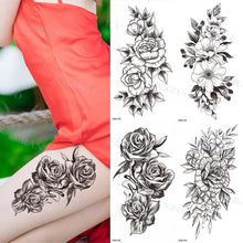 Load image into Gallery viewer, Big Tiger Lion Waterproof Temporary Sticker Tattoo Arm Legs Fake Tattoo Stickers For Adults Realistic Luxury Design For Mens Womens
