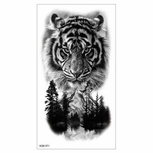 Load image into Gallery viewer, Big Tiger Lion Waterproof Temporary Sticker Tattoo Arm Legs Fake Tattoo Stickers For Adults Realistic Luxury Design For Mens Womens
