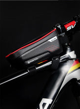 Load image into Gallery viewer, Bike Bag Frame Front Top Tube Waterproof Hard Shell Cycling Bag Touch Screen Phone Case Bicycle Accessories Bike Phone Mount Bag Cycling Waterproof Front Frame Top Tube Handlebar Bag With Touch Screen Holder Case
