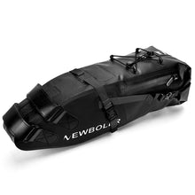 Load image into Gallery viewer, Bike Bag Waterproof Large Capacity Bicycle Bag Cycling Foldable Road Trunk Bike Packing Large Bike Bags Waterproof Bike Bag Under Seat Roll Up Cycling Rear Tail Pack Black 13L
