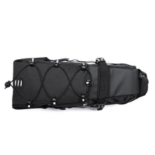Load image into Gallery viewer, Bike Bag Waterproof Large Capacity Bicycle Bag Cycling Foldable Road Trunk Bike Packing Large Bike Bags Waterproof Bike Bag Under Seat Roll Up Cycling Rear Tail Pack Black 13L
