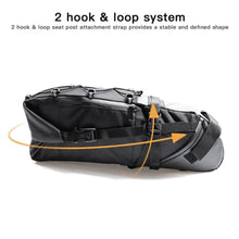 Load image into Gallery viewer, Bike Bag Waterproof Large Capacity Bicycle Bag Cycling Foldable Road Trunk Bike Packing Large Bike Bags Waterproof Bike Bag Under Seat Roll Up Cycling Rear Tail Pack Black 13L
