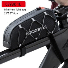 Load image into Gallery viewer, Bike Bag Waterproof Reflective Front Top Frame Tube Bag Large Capacity Ultralight Bicycle Bag Cycling Bike Top Tube Bag Front Frame Bag Water-resistant Bike Storage Bag Large Bike Pouch
