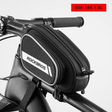 Load image into Gallery viewer, Bike Bag Waterproof Reflective Front Top Frame Tube Bag Large Capacity Ultralight Bicycle Bag Cycling Bike Top Tube Bag Front Frame Bag Water-resistant Bike Storage Bag Large Bike Pouch

