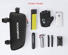 Load image into Gallery viewer, Bike Bag Waterproof Reflective Front Top Frame Tube Bag Large Capacity Ultralight Bicycle Bag Cycling Bike Top Tube Bag Front Frame Bag Water-resistant Bike Storage Bag Large Bike Pouch
