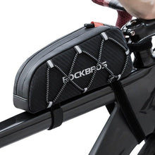 Load image into Gallery viewer, Bike Bag Waterproof Reflective Front Top Frame Tube Bag Large Capacity Ultralight Bicycle Bag Cycling Bike Top Tube Bag Front Frame Bag Water-resistant Bike Storage Bag Large Bike Pouch
