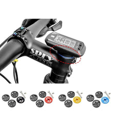 Load image into Gallery viewer, Bike Computer Mount Stem Top Cap Stopwatch Bracket Road Bicycle Speedometer Fixed Holder Base Universal Aluminum Riding Mobile Holder Connect Quickly System MTB Road Bicycle Handlebar
