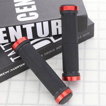 Load image into Gallery viewer, Bike Handlebar Cover Grips Anti-Slip Mountain Road Cycling Bike Bicycle Smooth Soft Rubber Handle Grip Lock Bar Non-Slip-Rubber Bicycle Handle Grip With Aluminum Lock Rubber Comfortable Bike Grips

