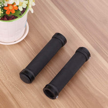 Load image into Gallery viewer, Bike Handlebar Cover Grips Anti-Slip Mountain Road Cycling Bike Bicycle Smooth Soft Rubber Handle Grip Lock Bar Non-Slip-Rubber Bicycle Handle Grip With Aluminum Lock Rubber Comfortable Bike Grips
