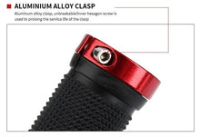 Load image into Gallery viewer, Bike Road Cycling Bicycle Handlebar Cover Grips Soft Rubber Anti-Slip Bike Handle Grip Lock Bar Non-Slip-Rubber Bicycle Handle Grip With Aluminum Lock Bike Grip For Scooter Cruiser Tricycle Wheel Chair Mountain Road Urban Foldable Bike
