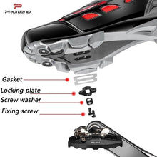 Load image into Gallery viewer, Bike self-locking pedal nylon DU+3 pilin bearing Mountain Clipless Bike bicycle Pedal Cleats pedal bicycle Mountain Bike CNC Die-Cast Aluminum Sealed Pedals With Cleats Dual Platform Clipless Pedals For Mountain Bike Easy Clip In And Out

