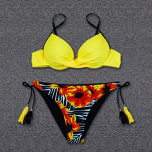 Load image into Gallery viewer, Bikini Push Up Swimwear  Bikini Set Pink Swimwear Women Micro Swimsuit Female Bandage Bikini Beach Wear Swimming Two-Piece Swimsuit Summer Swimsuit for Women
