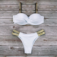 Load image into Gallery viewer, Bikini Push Up Swimwear  Bikini Set Pink Swimwear Women Micro Swimsuit Female Bandage Bikini Beach Wear Swimming Two-Piece Swimsuit Summer Swimsuit for Women

