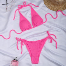 Load image into Gallery viewer, Bikini Push Up Women Swimsuits Female Micro Bikini Set Solid Swimwear Bathing Suit Swimming Suits Women Two-Pieces Swimwear Bikini Set Triangle Swimsuits
